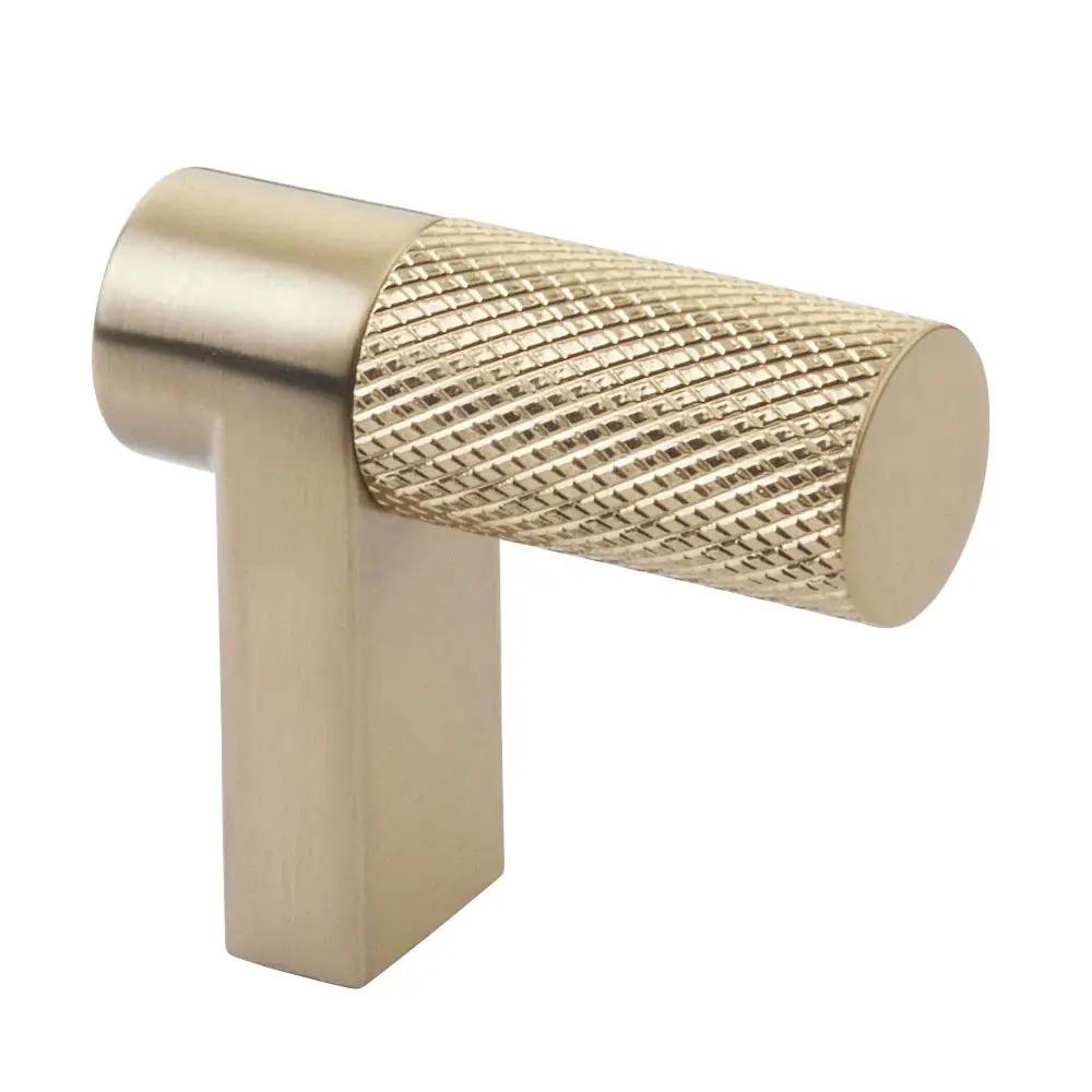 Emtek Select 1.5" CC Rectangular Stem and Knurled Bar Cabinet Finger Pull by Emtek