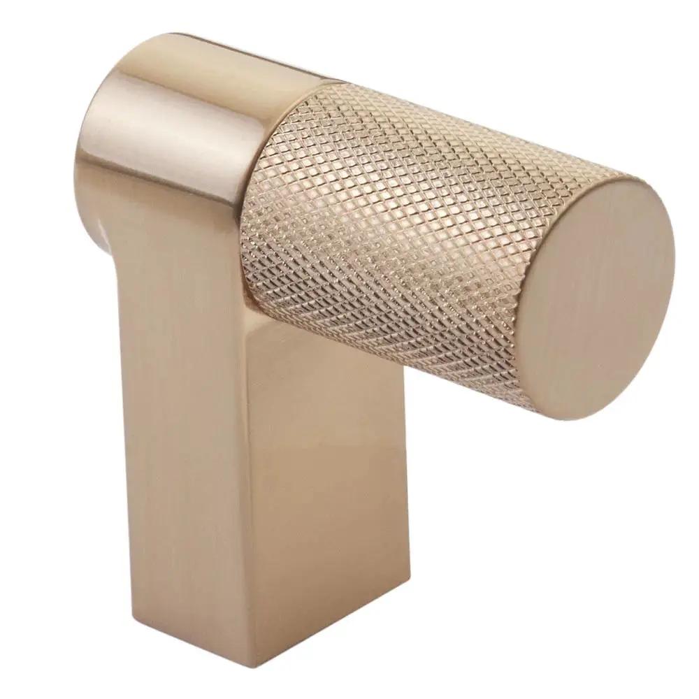 Emtek Select 2" CC Rectangular Stem and Knurled Bar Cabinet Finger Pull by Emtek