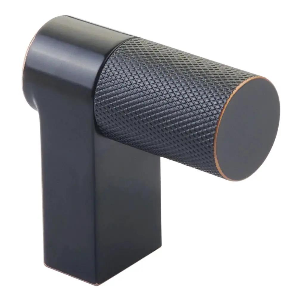 Emtek Select 2" CC Rectangular Stem and Knurled Bar Cabinet Finger Pull by Emtek