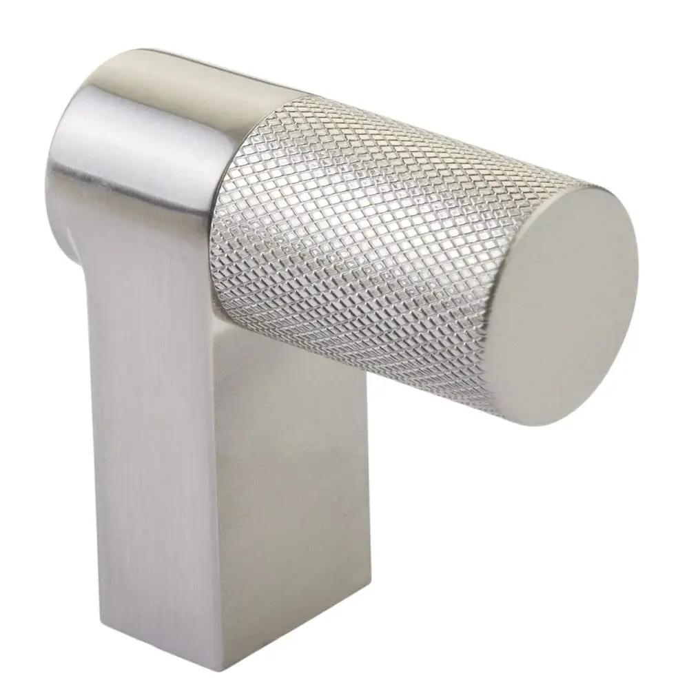 Emtek Select 2" CC Rectangular Stem and Knurled Bar Cabinet Finger Pull by Emtek