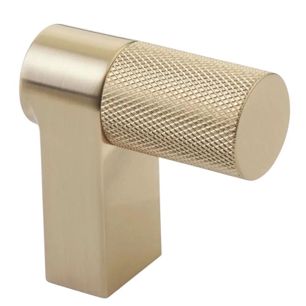 Emtek Select 2" CC Rectangular Stem and Knurled Bar Cabinet Finger Pull by Emtek