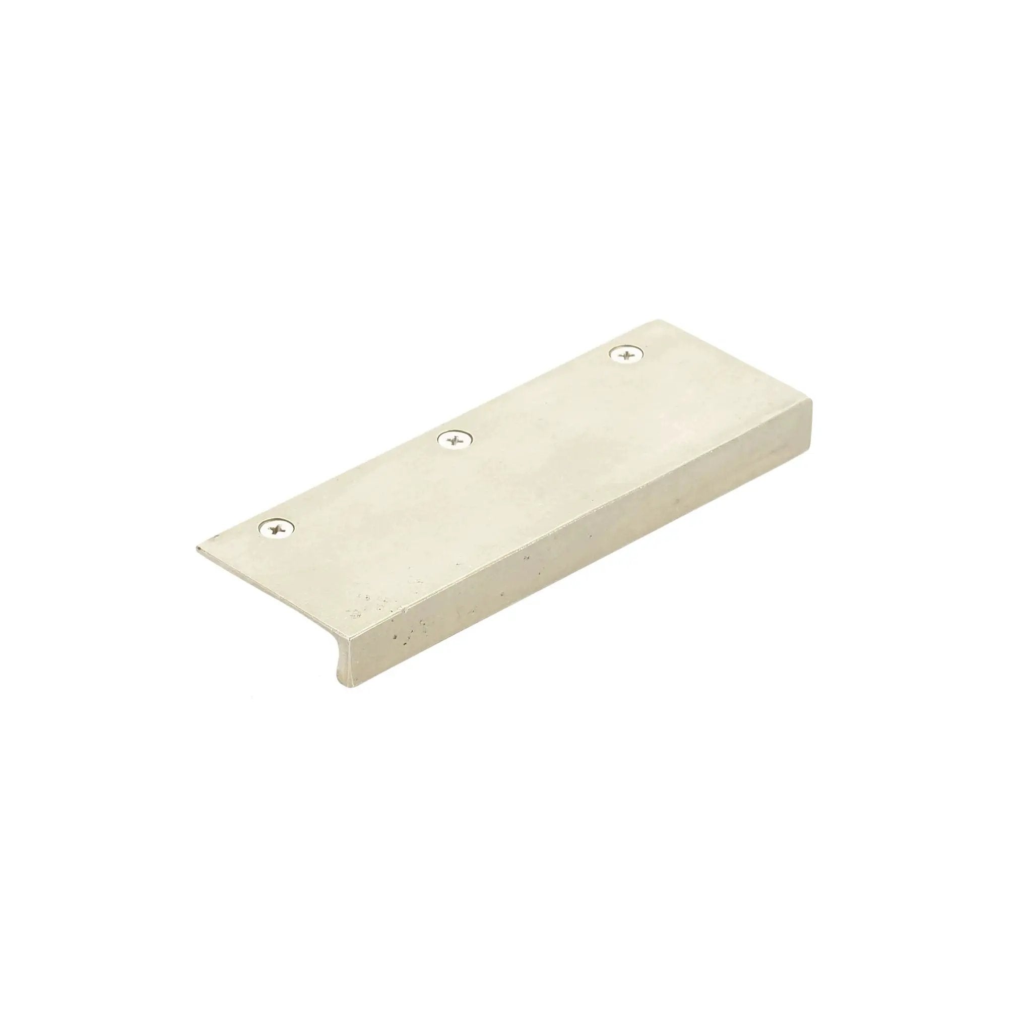 tumbled white bronze edge pull