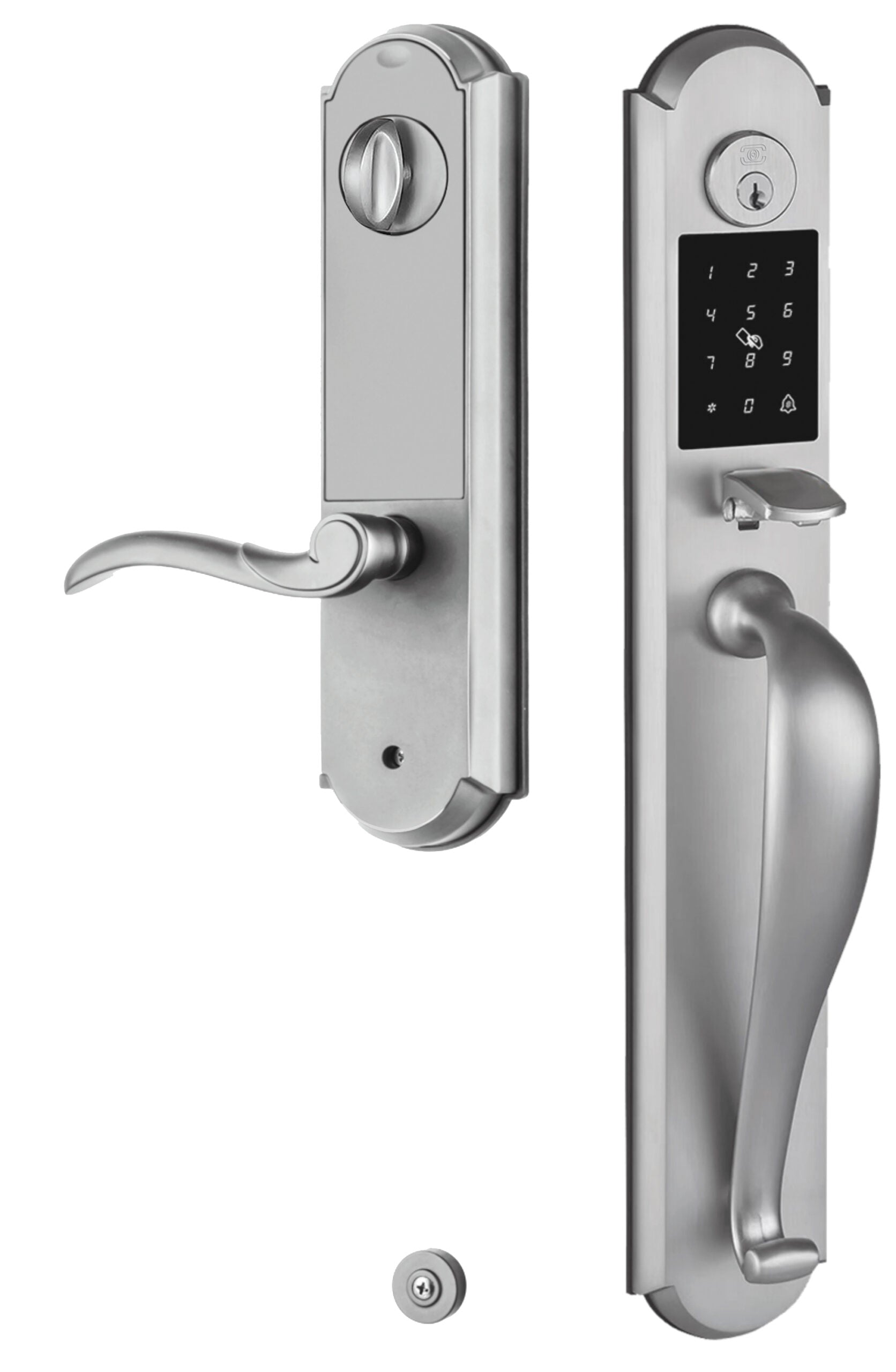 Omnia Arch Electronic Entrance Handleset