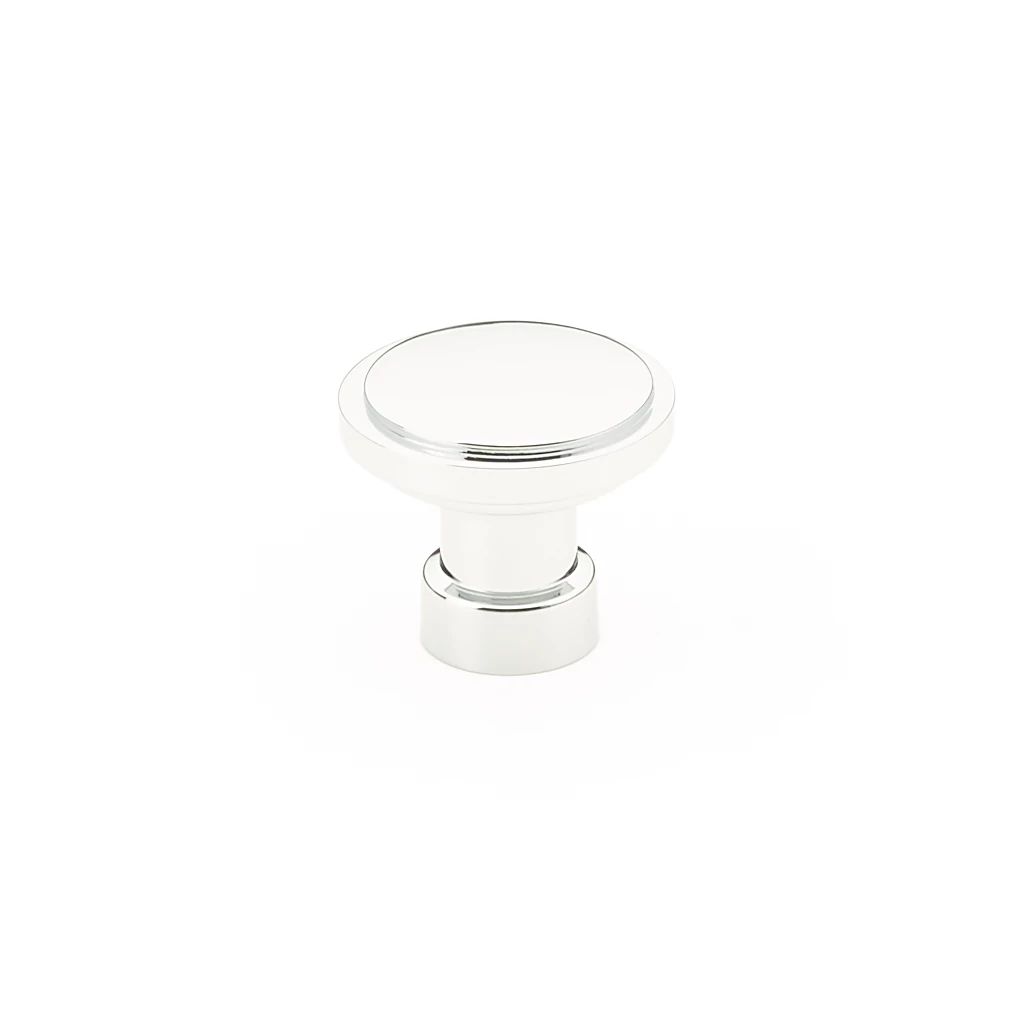 polished chrome cabinet knob