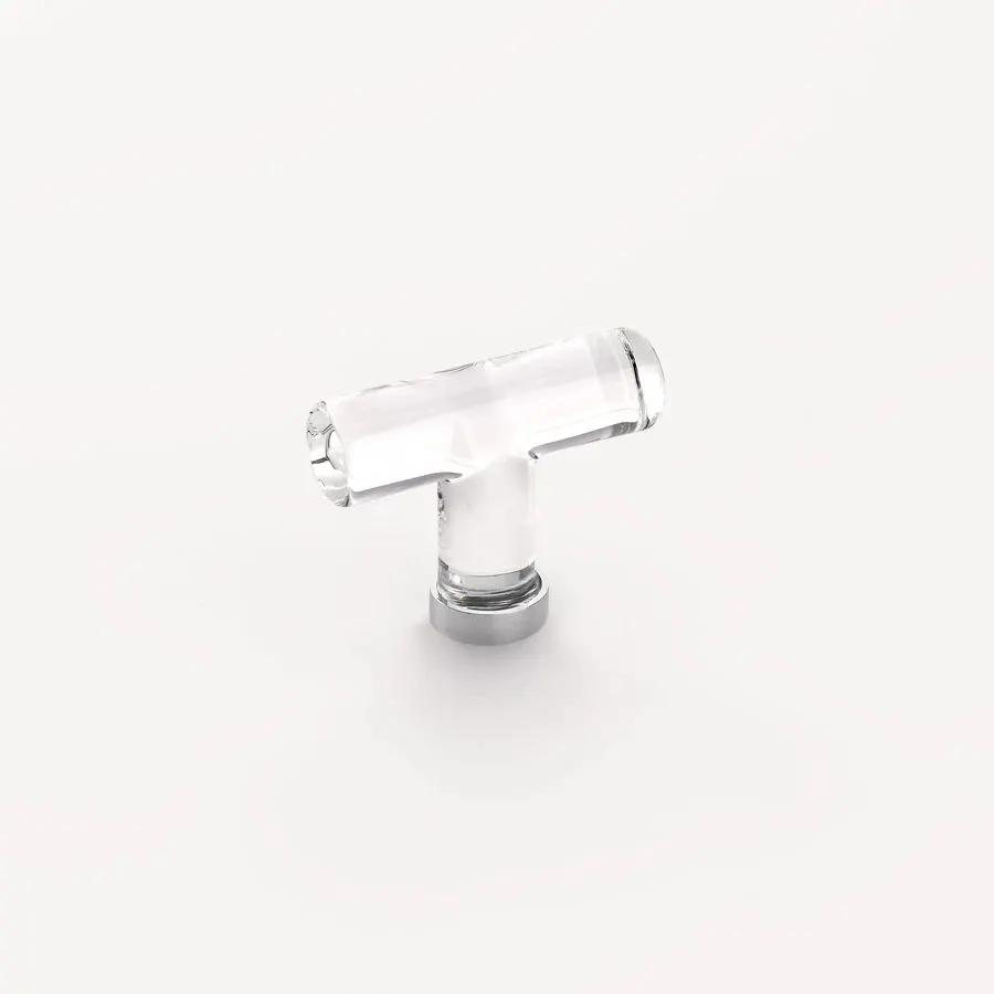 polished chrome cabinet t-knob