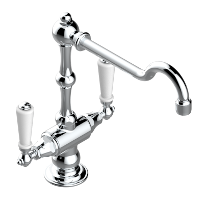 chrome polished faucet