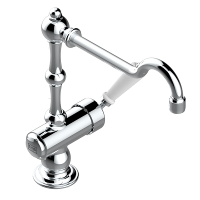 chrome polished faucet
