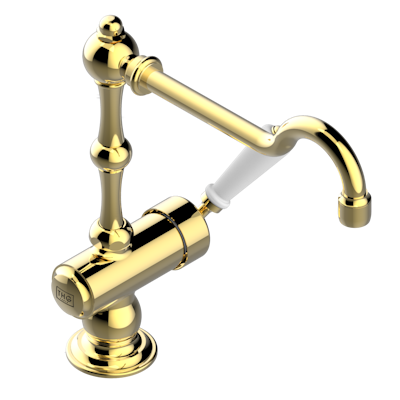 THG Paris 1900 Kitchen Single Hole Kitchen Faucet with Swivel Spout by THG Paris