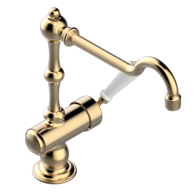 THG Paris 1900 Kitchen Single Hole Kitchen Faucet with Swivel Spout by THG Paris