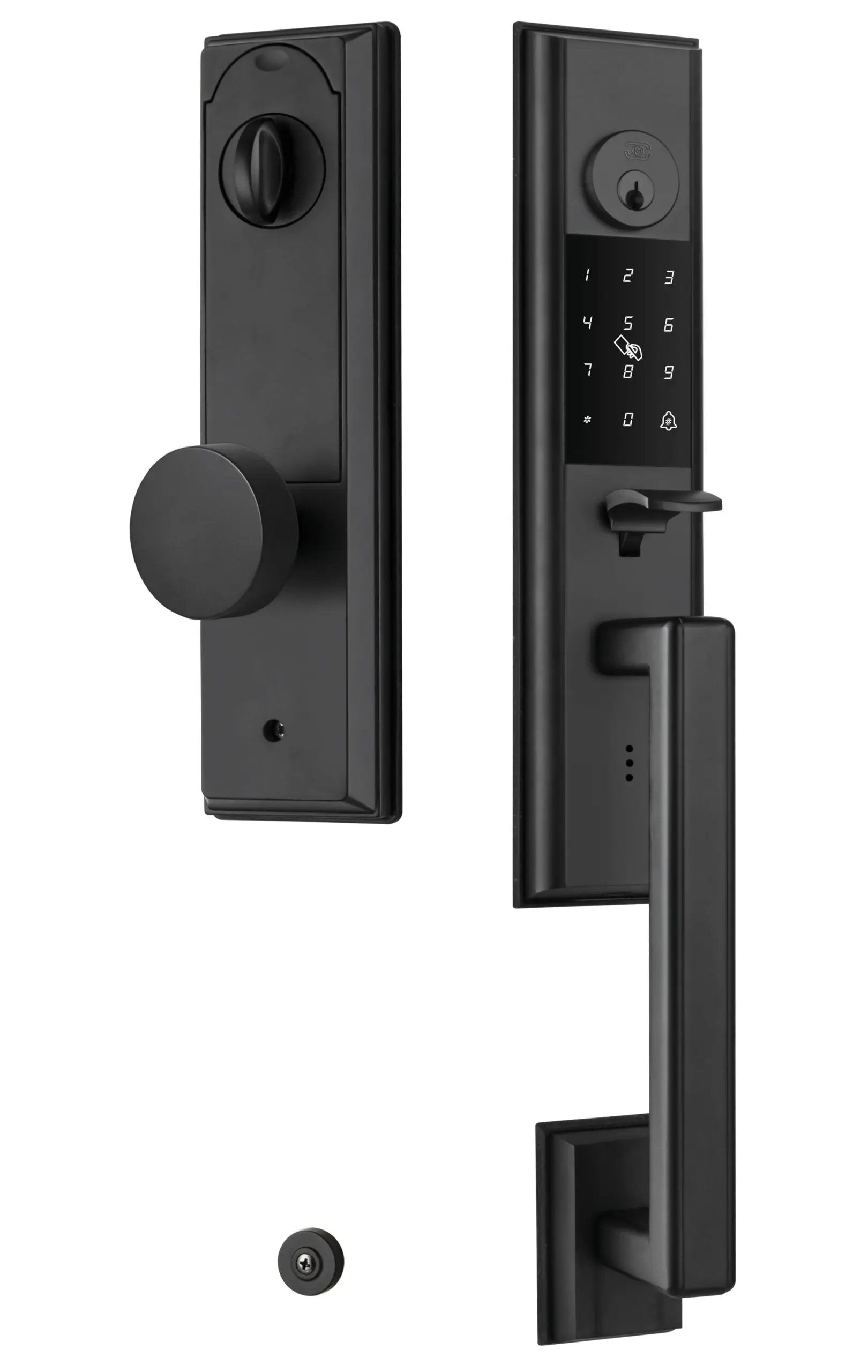 black door knob