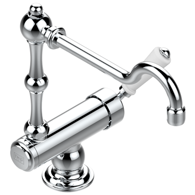 chrome polished faucet