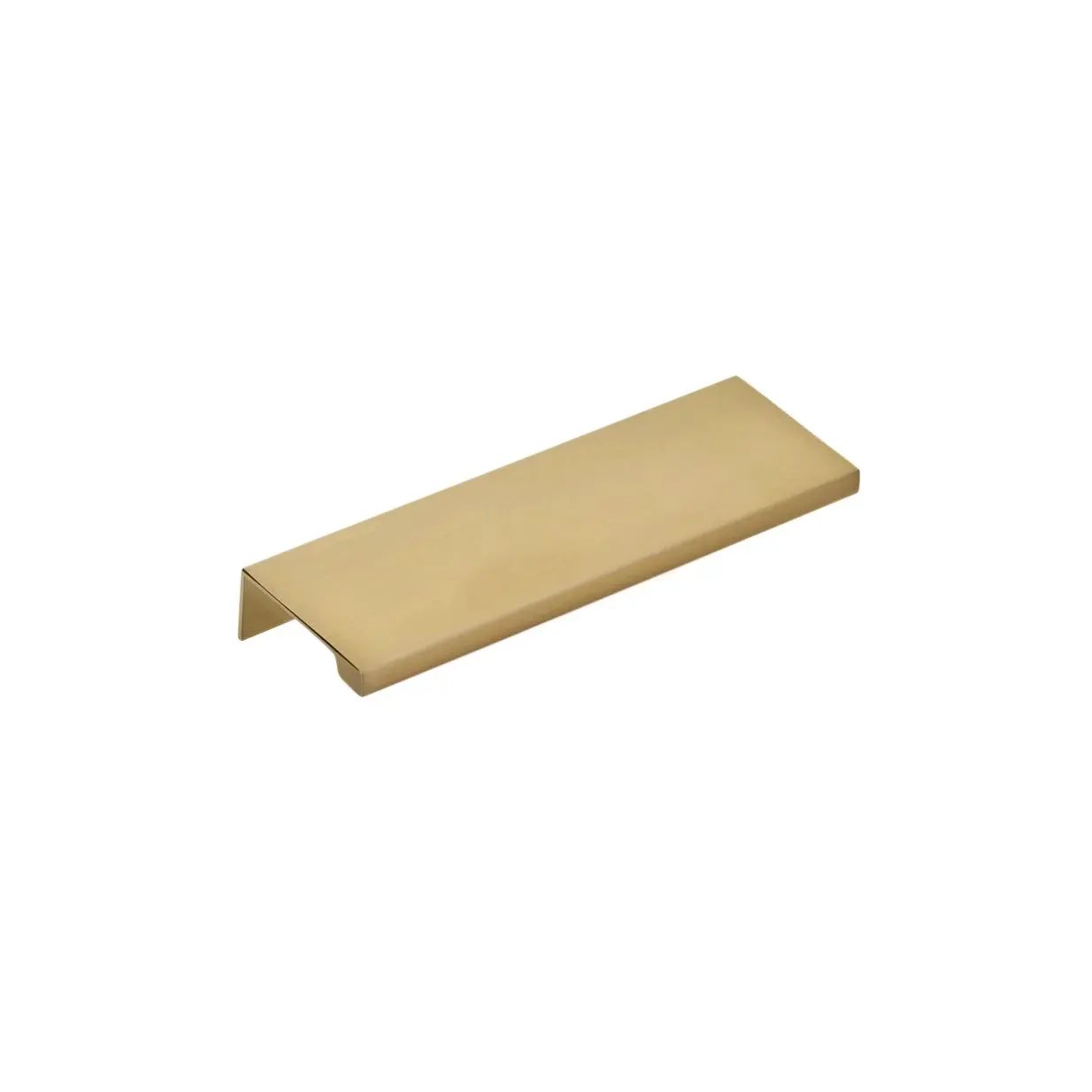 satin brass edge pull