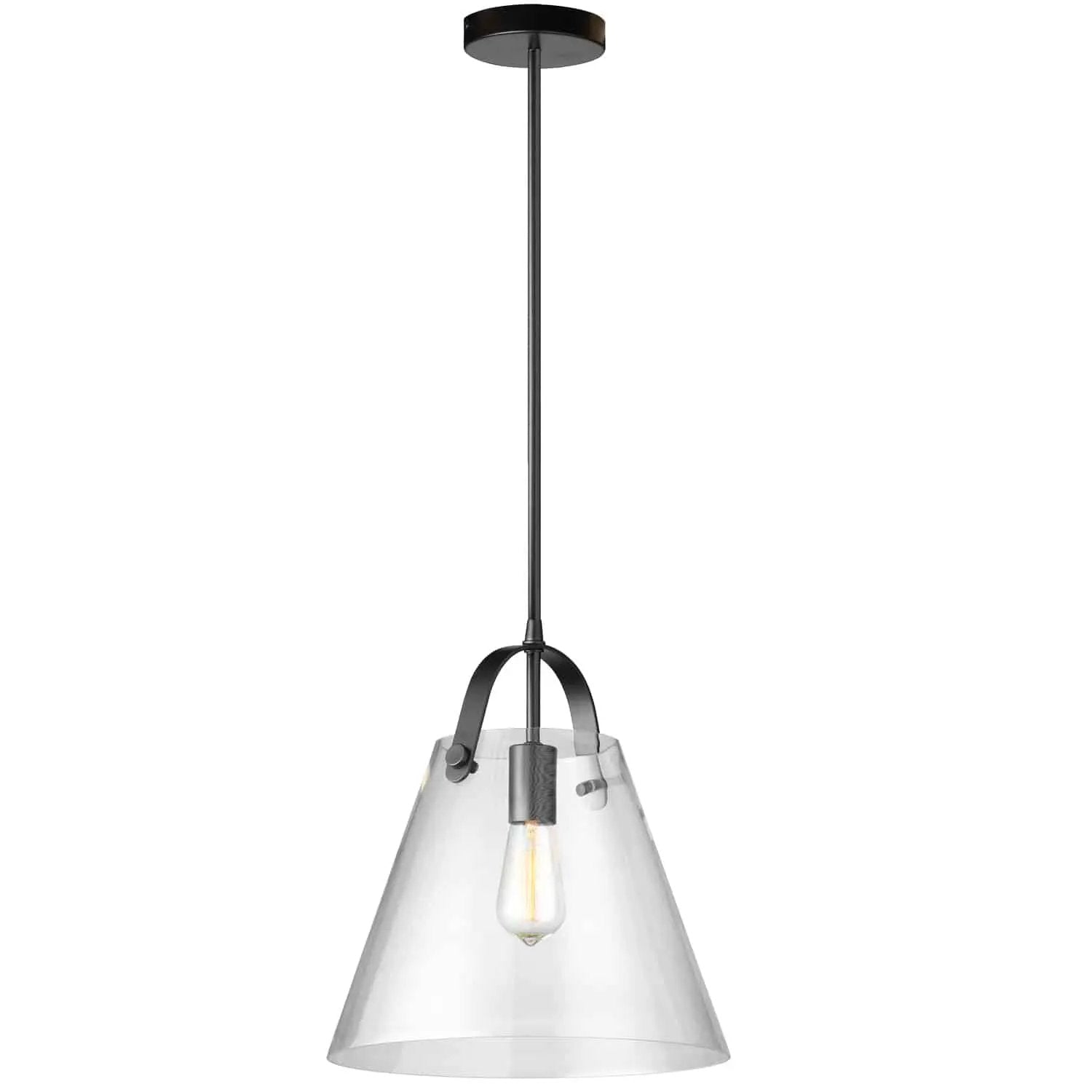 Dainolite 1 Light Incandescent Pendant with Clear Glass by Dainolite