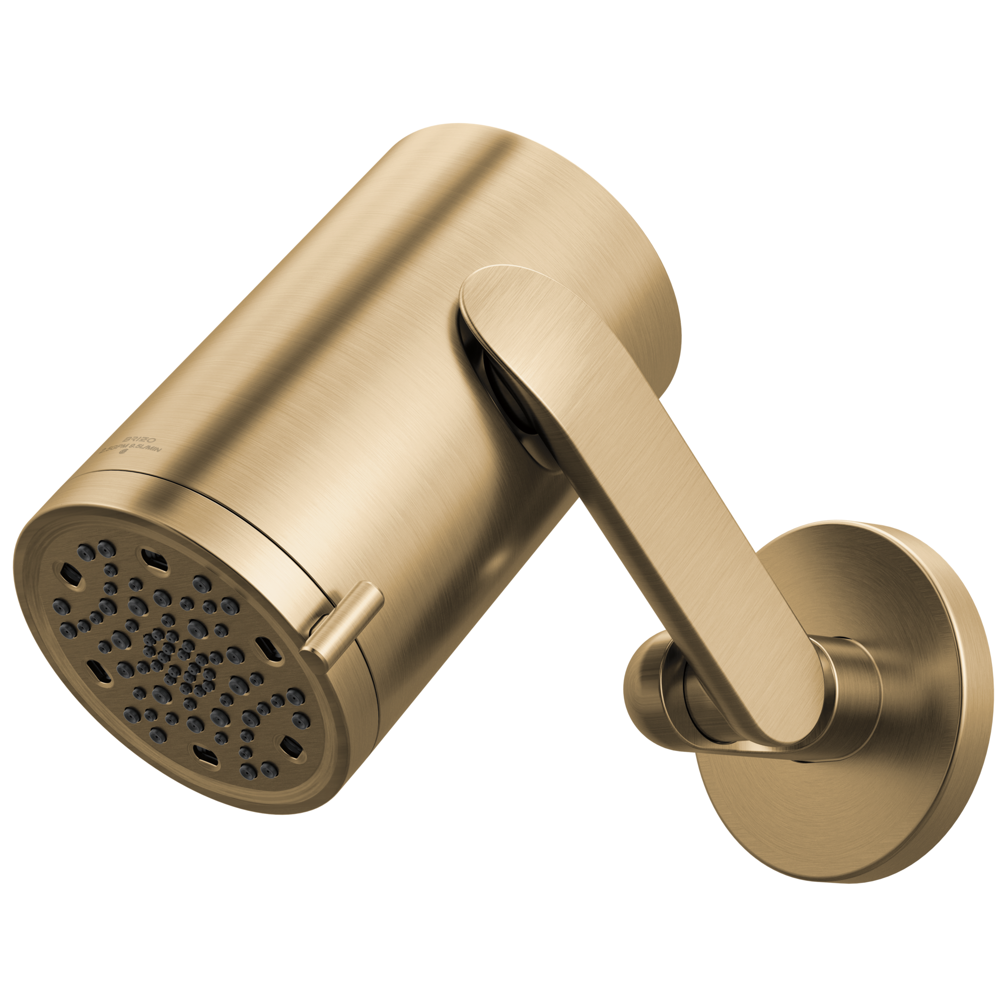 Brizo Roccesco Multi-Function Sconce Wall Mount Shower Head with Jointed Shower Arm and Flange - 2.5 GPM