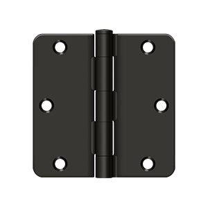 Deltana 3-1/2" x 3-1/2" x 1/4" Radius Hinge, Residential Thickness