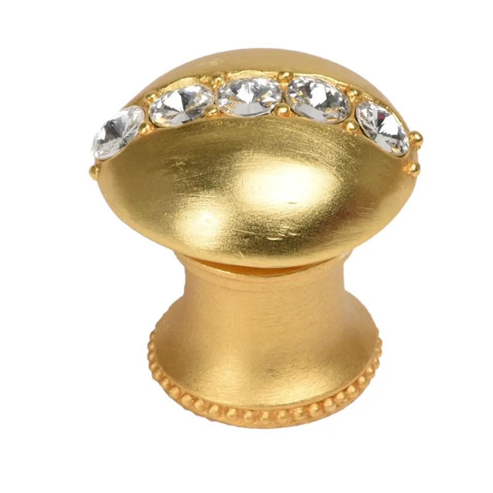 Carpe Diem Caché Iii Round Knob with Flared Foot - Decorated with Swarovski Crystals by Carpe Diem