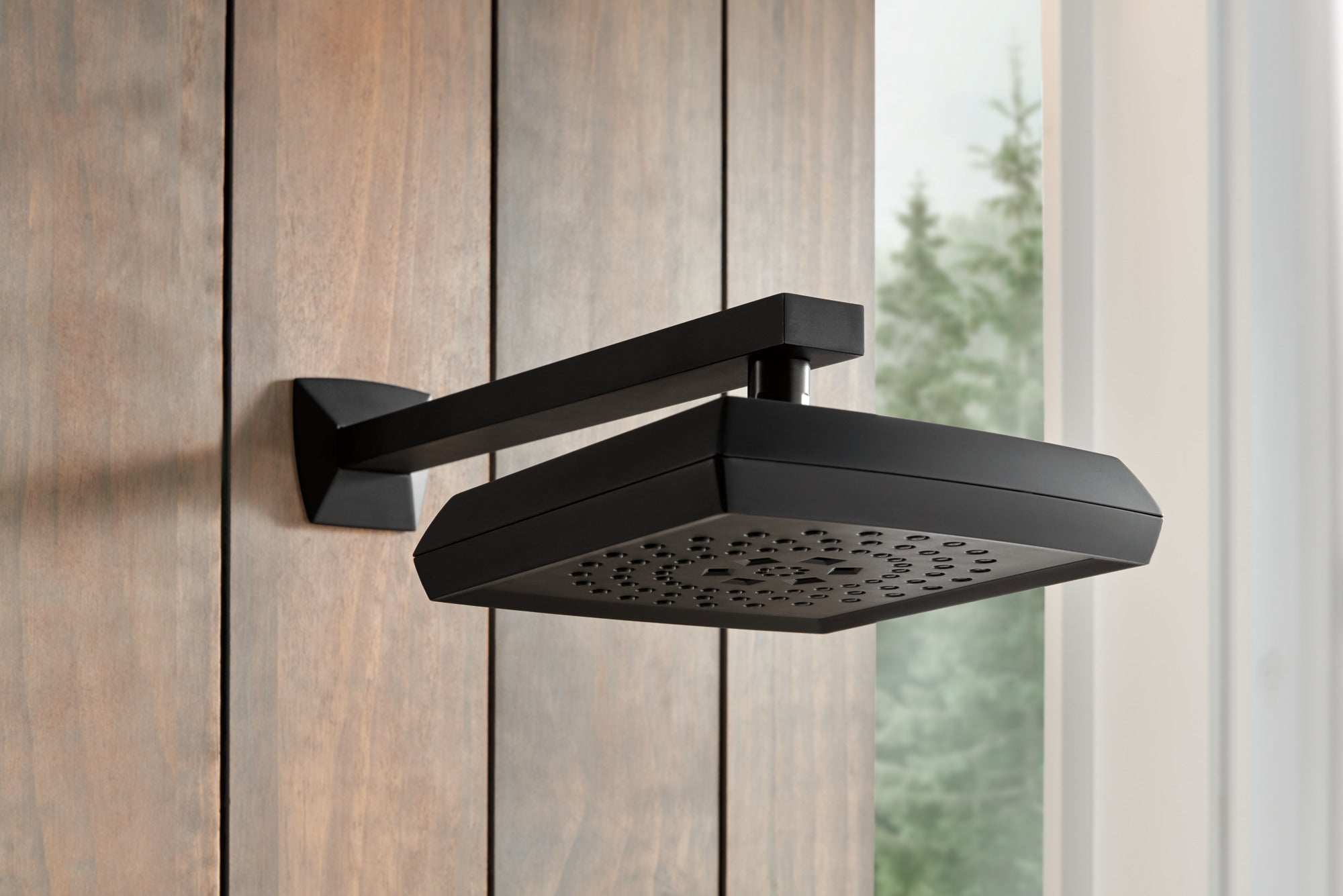 matte black showerhead