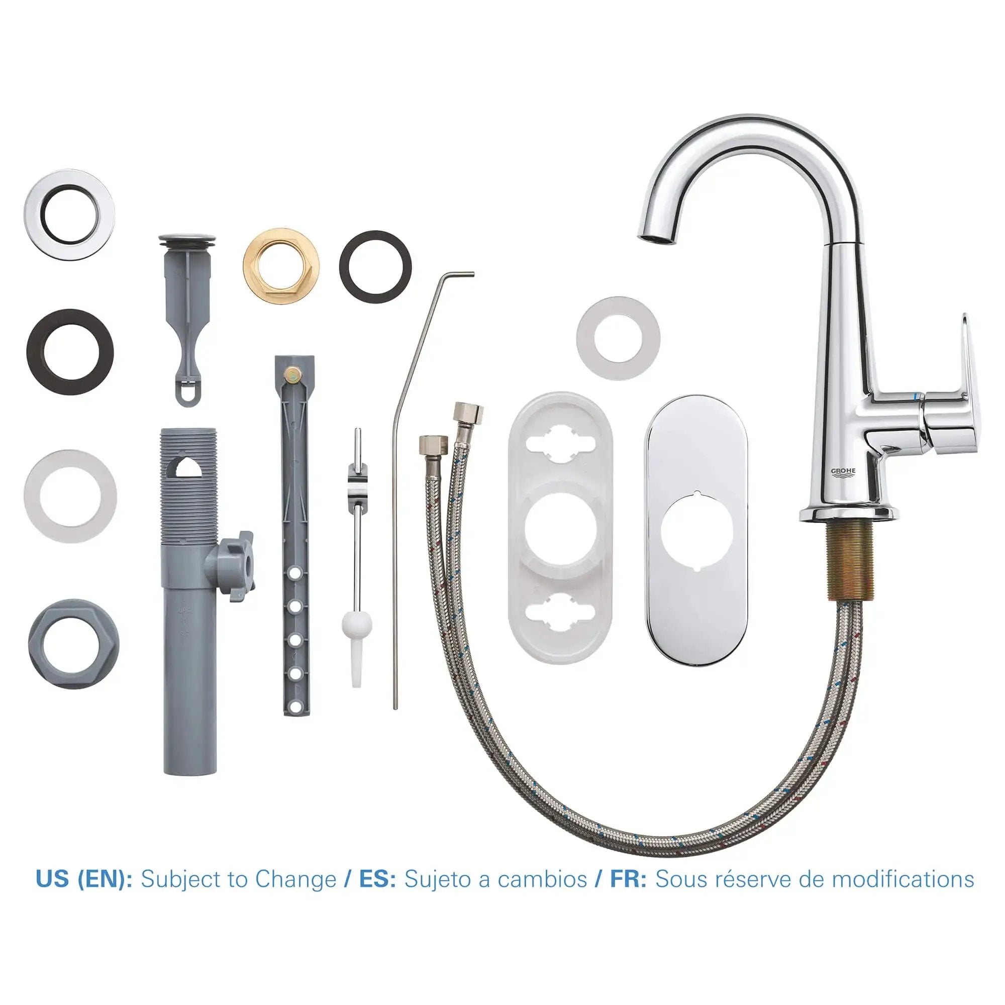chrome bathroom faucet