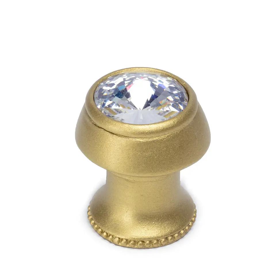 Carpe Diem Caché Iii Round Knob with Flared Foot - Decorated with Swarovski Crystals by Carpe Diem