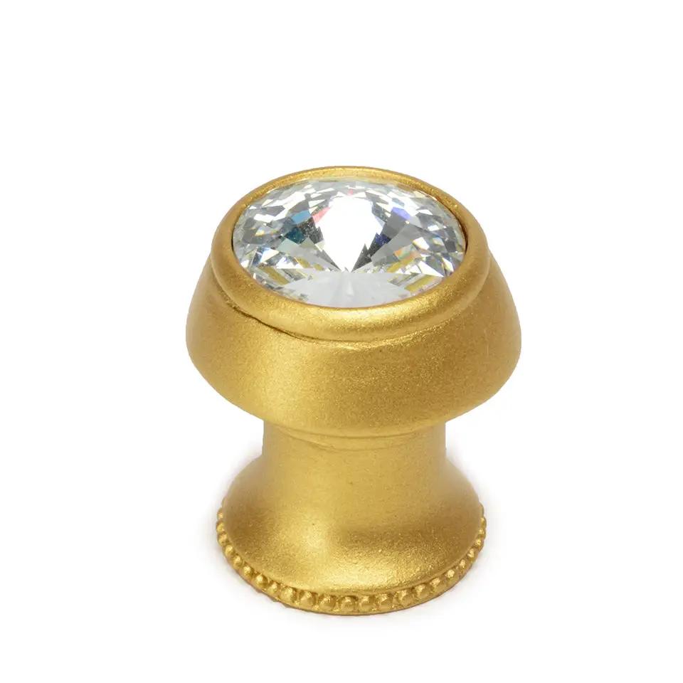 Carpe Diem Caché Iii Round Knob with Flared Foot - Decorated with Swarovski Crystals by Carpe Diem
