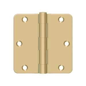 Deltana 3-1/2" x 3-1/2" x 1/4" Radius Hinge, Residential Thickness