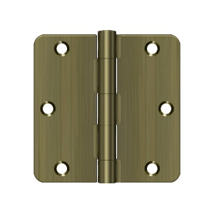 Deltana 3-1/2" x 3-1/2" x 1/4" Radius Hinge, Residential Thickness