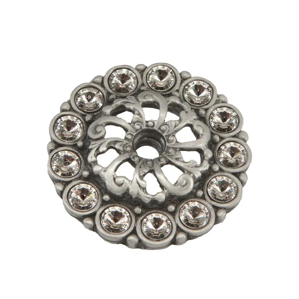 Carpe Diem Caché II Small Round Back Plate - Decorated with Swarovski Crystals by Carpe Diem