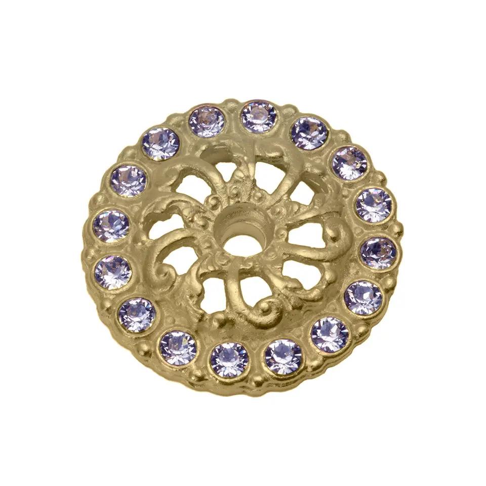 Carpe Diem Caché II Small Round Back Plate - Decorated with Swarovski Crystals by Carpe Diem