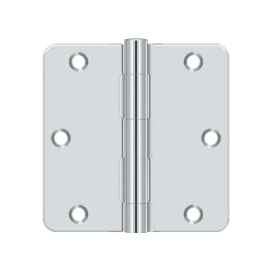 polished chrome hinge
