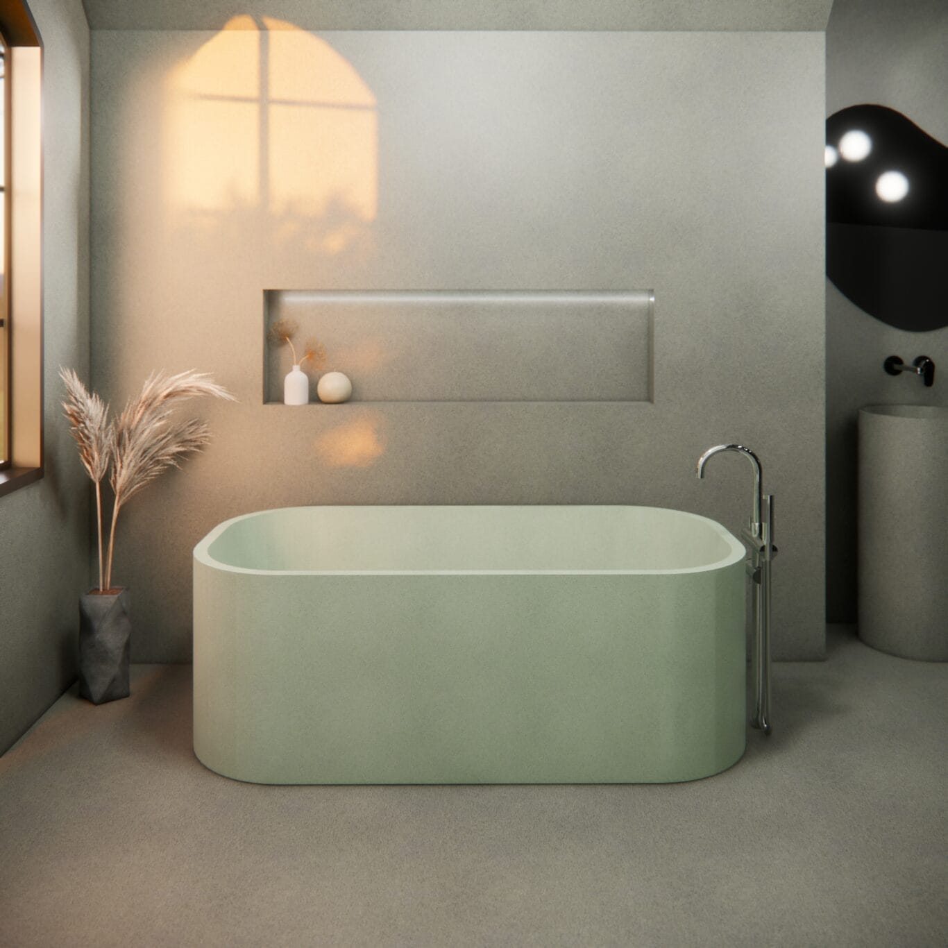 Balux Tofino Concrete Freestanding Bathtub