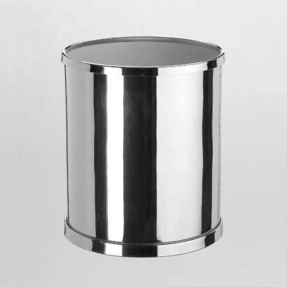 chrome waste basket