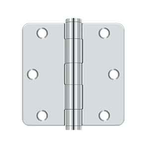 polished chrome hinge