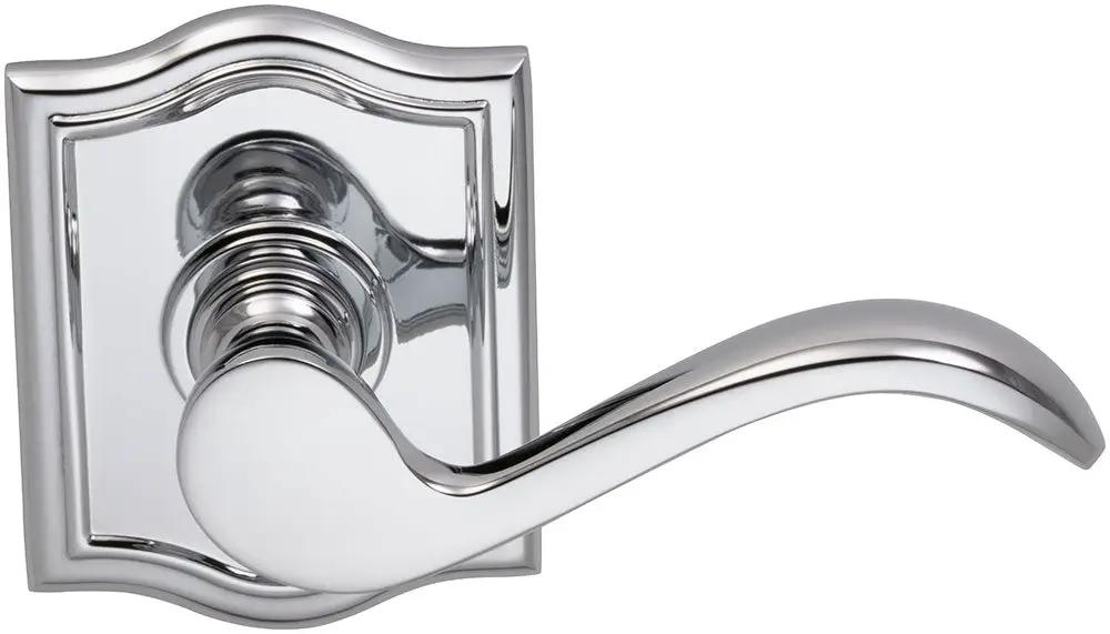 polished chrome lever