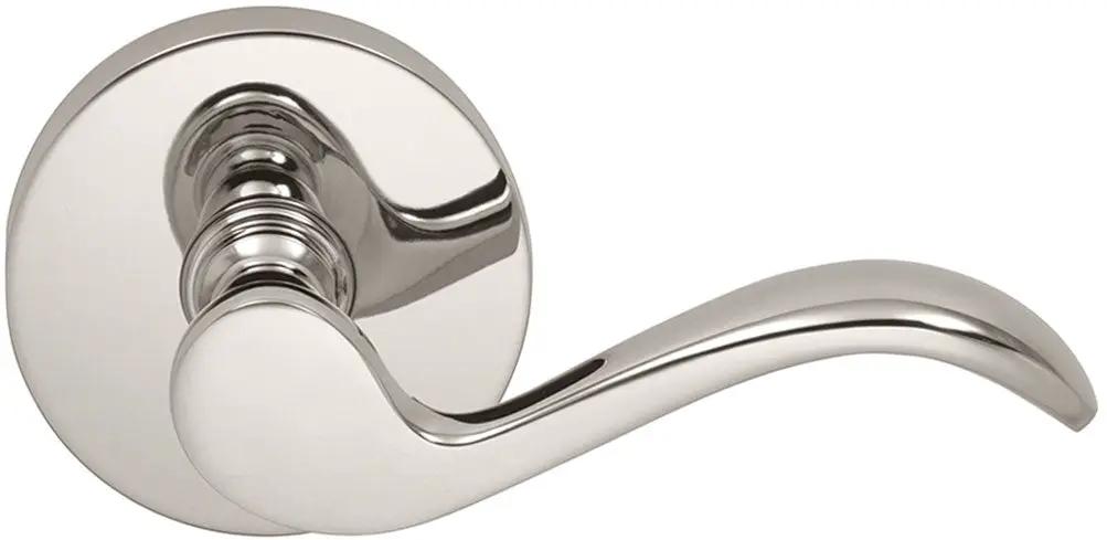 Omnia Prodigy Interior Traditional Lever Latchset with Modern Round Rose by Omnia