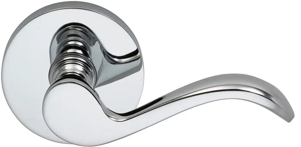 polished chrome lever