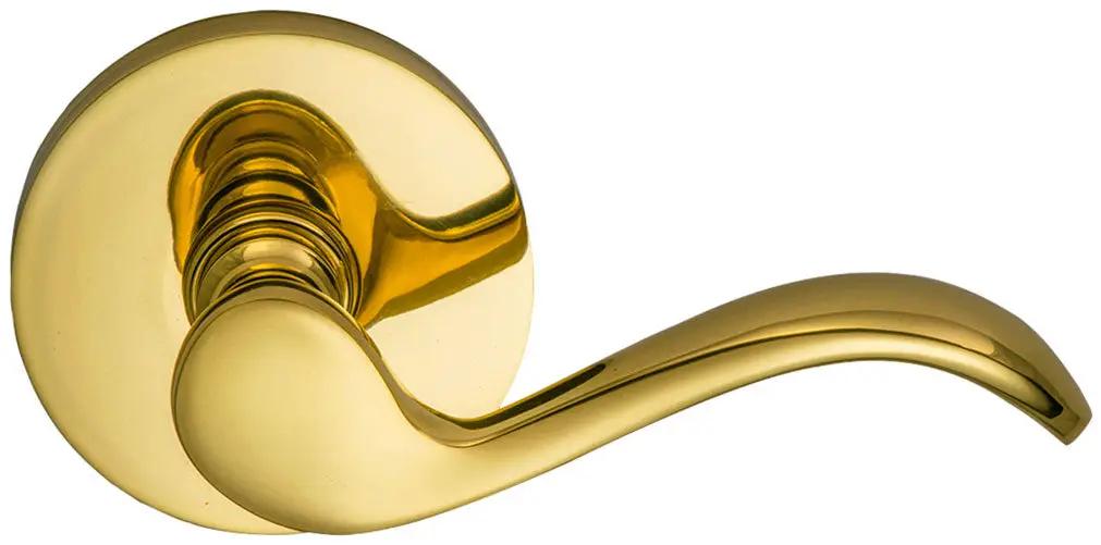 Omnia Prodigy Interior Traditional Lever Latchset with Modern Round Rose by Omnia