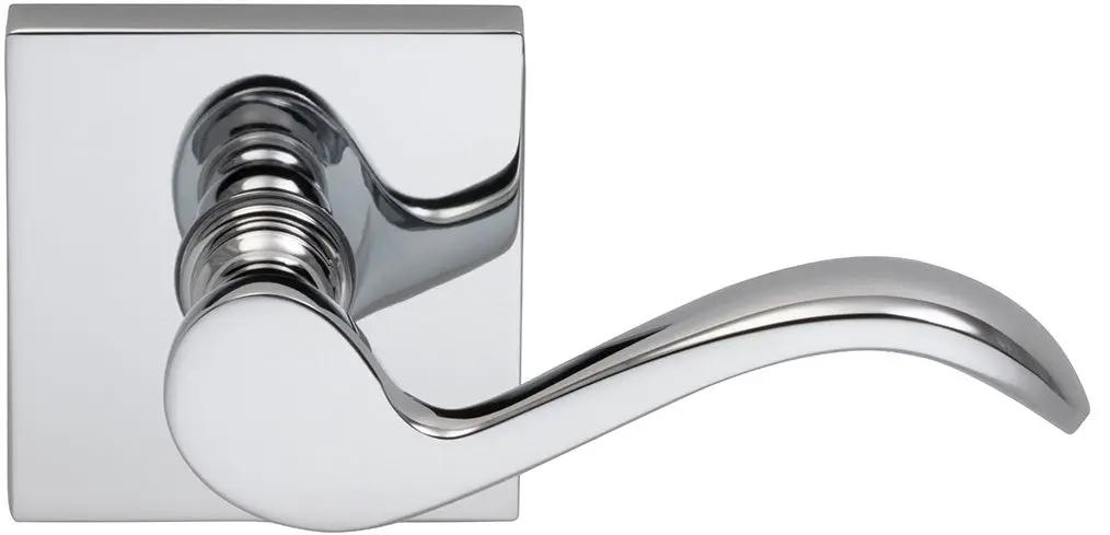 polished chrome lever