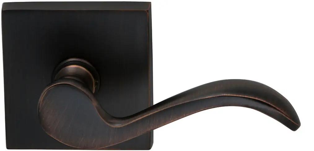Omnia Prodigy Interior Traditional Lever Latchset with Square Rose by Omnia