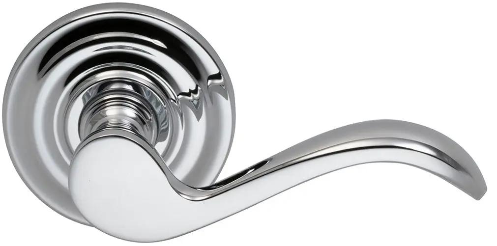 polished chrome lever