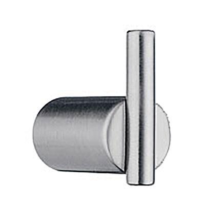 brushed stainless steel single hook