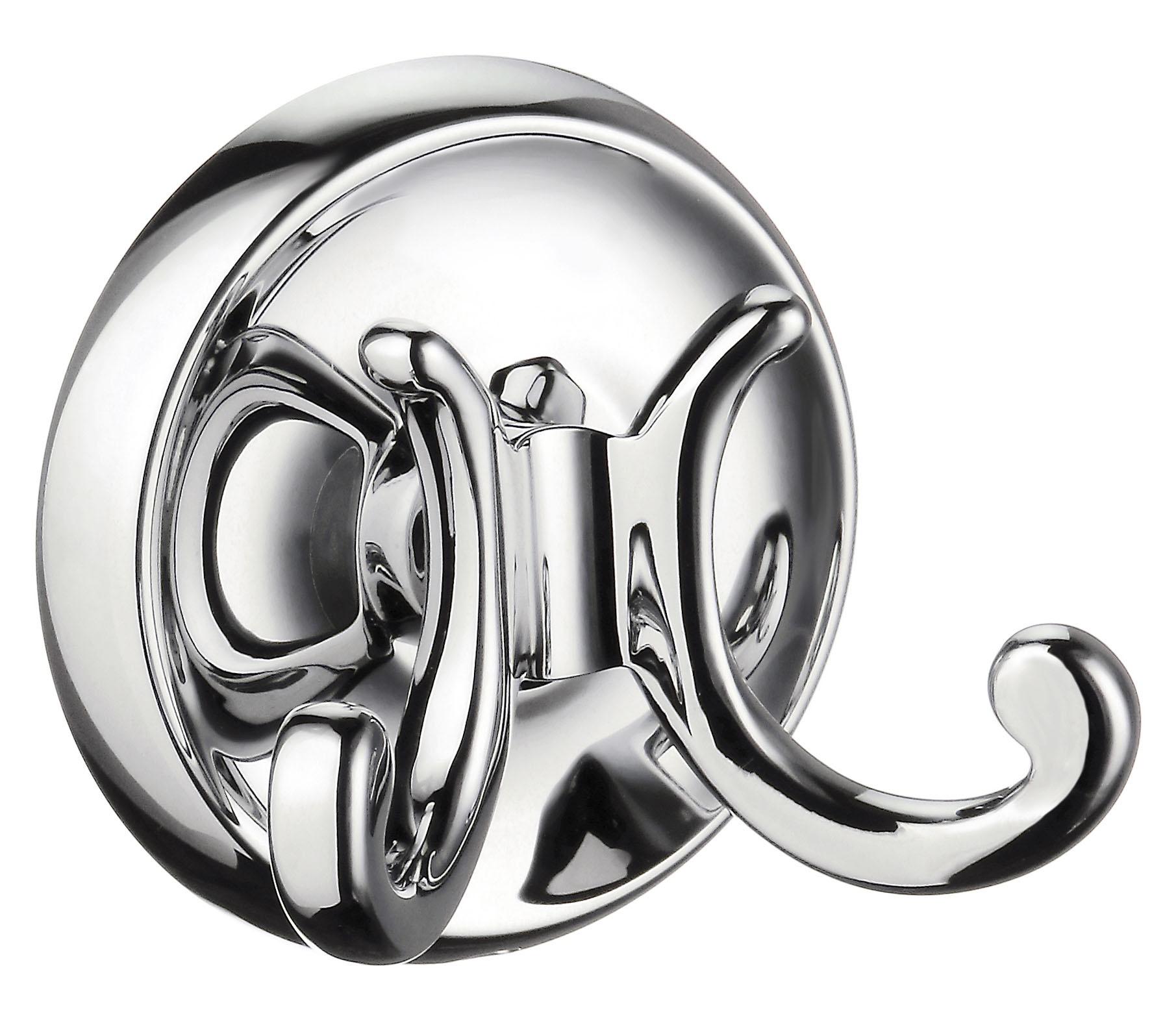 polished chrome towel hook