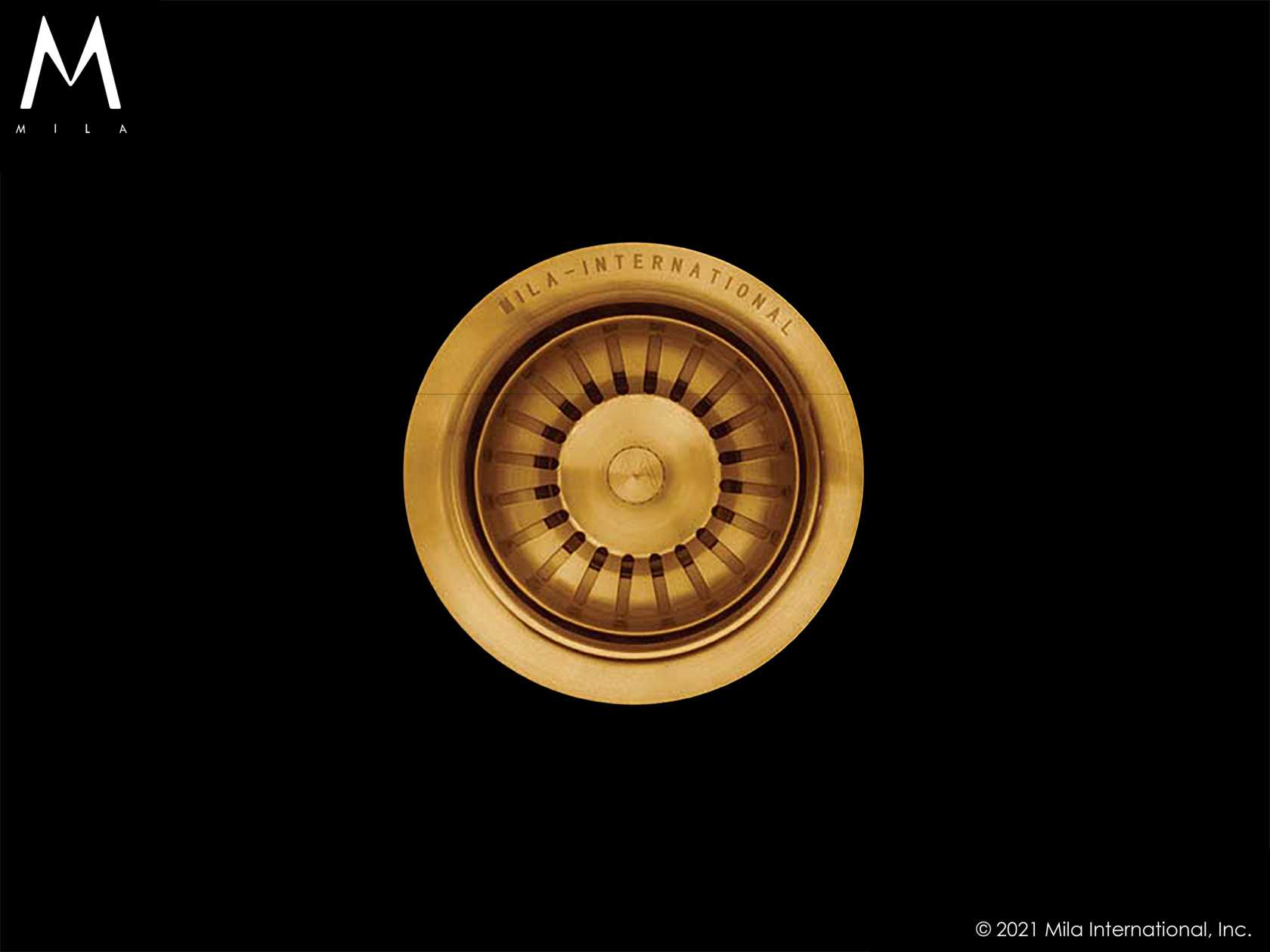 MILA solid brass sink strainer by Mila International