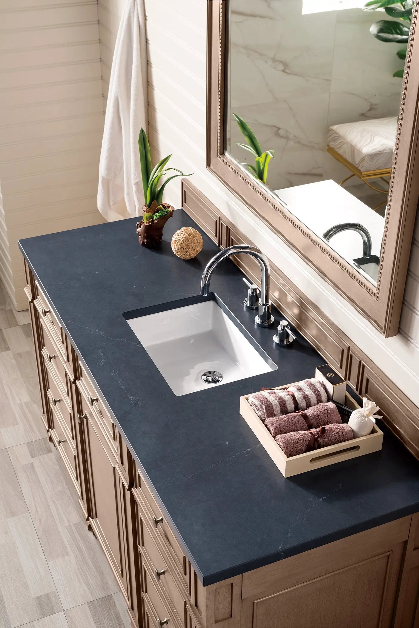 whitewashed walnut vanity