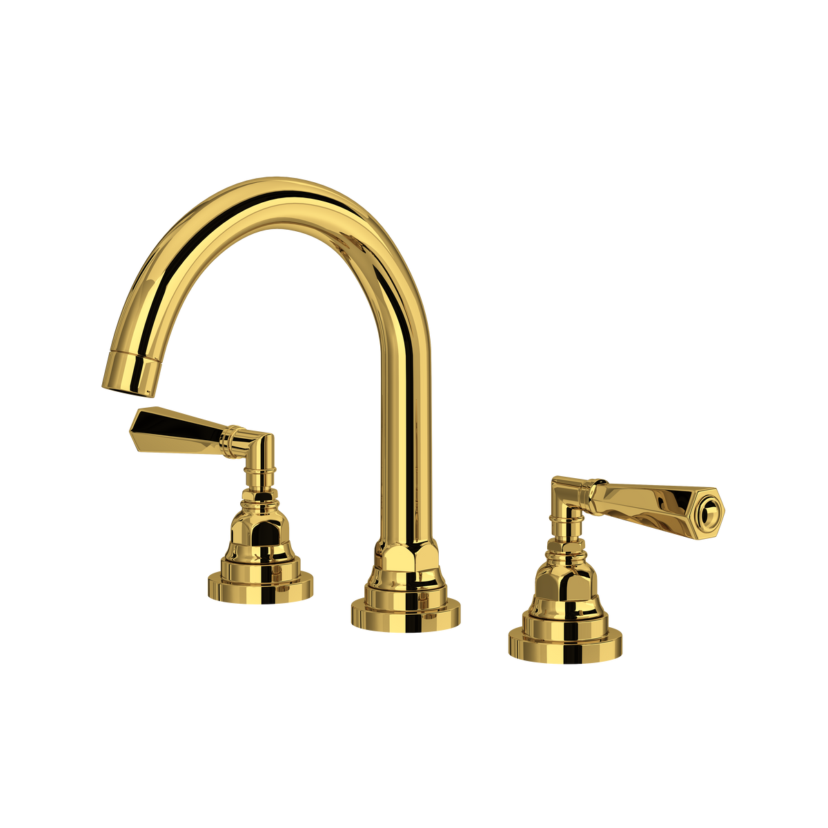 Rohl San Giovanni Widespread Lavatory Faucet with C-Spout by Rohl