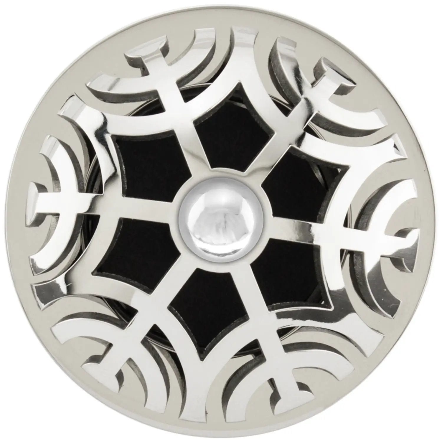 polished smooth stainless steel drain