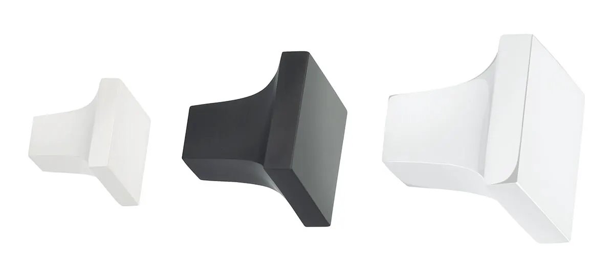 Omnia Ultima I Solid Brass Modern Square Cabinet Knob by Omnia