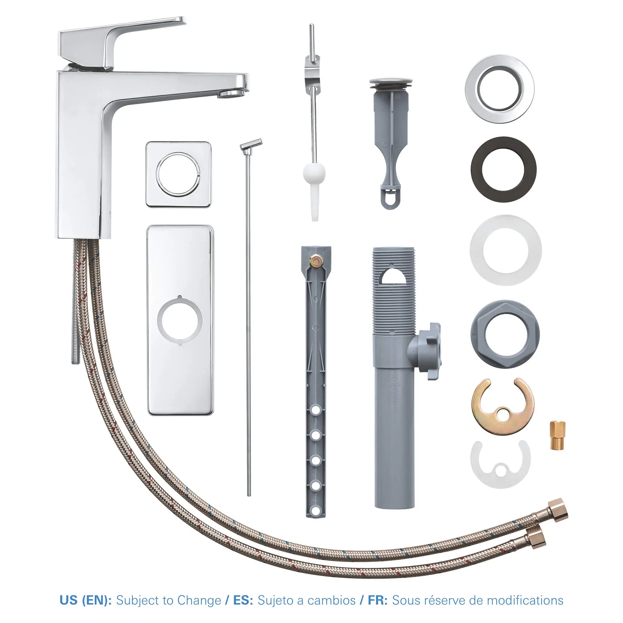 chrome bathroom faucet