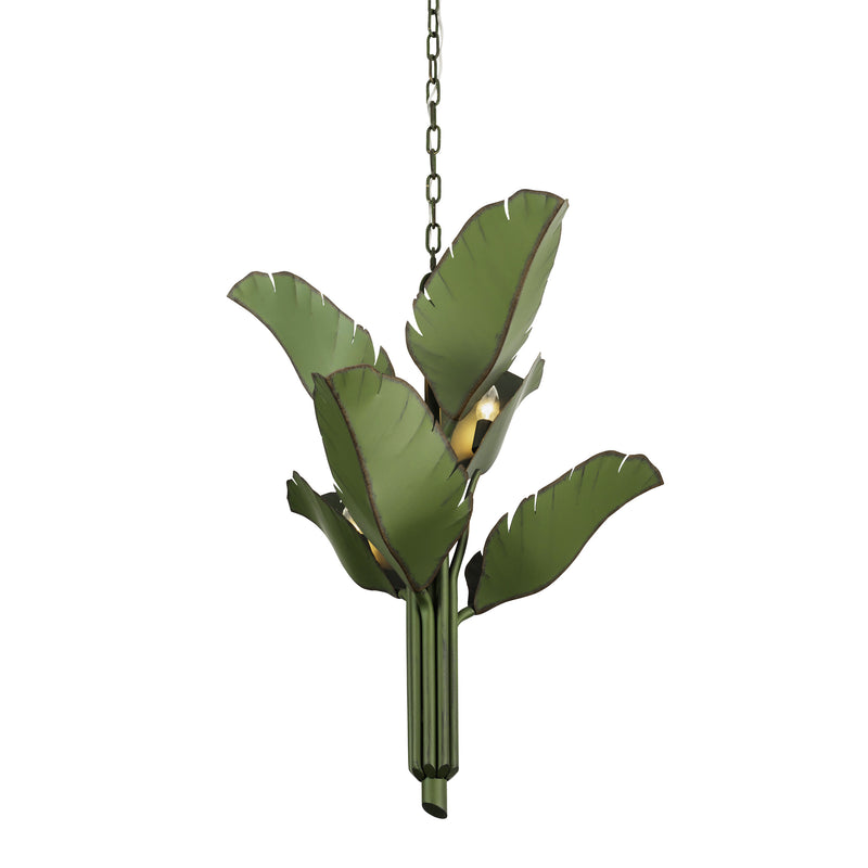 banana leaf chandelier