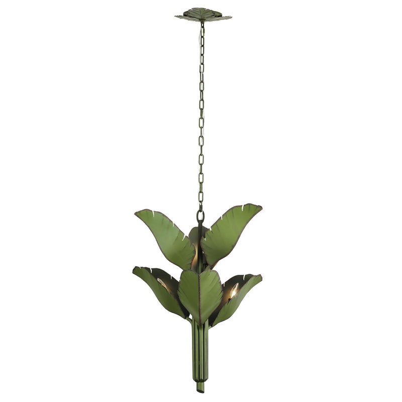 banana leaf chandelier
