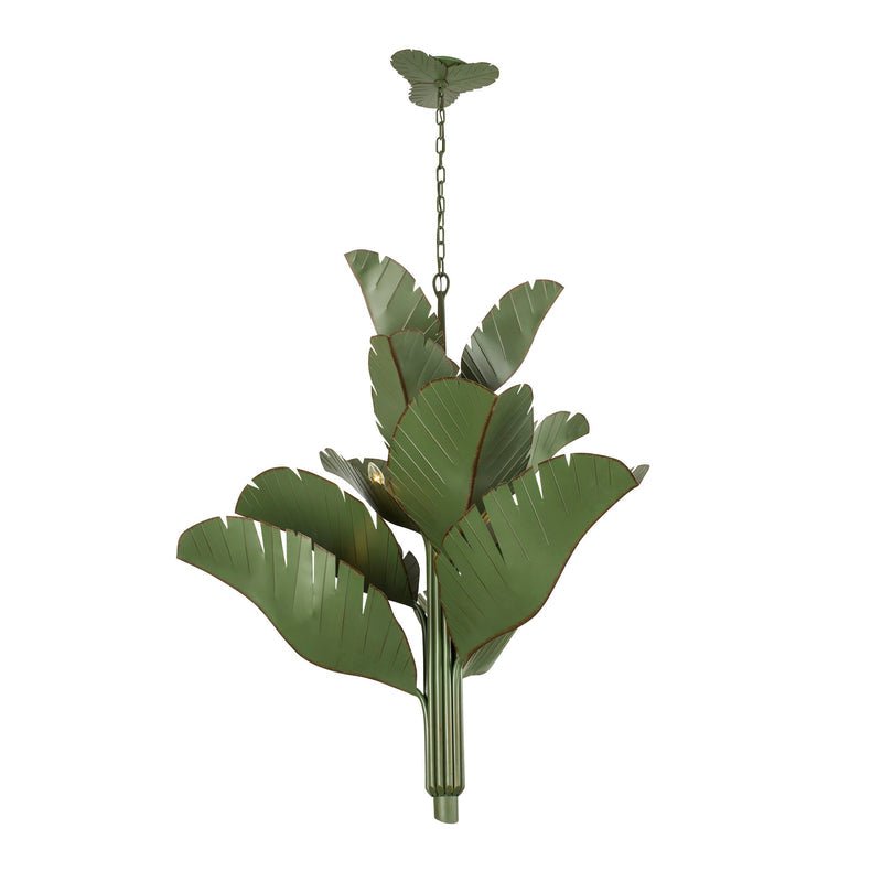 banana leaf chandelier